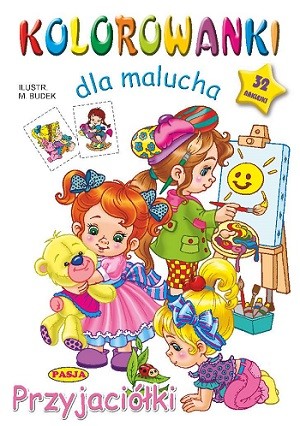 okładka Przyjaciółki kolorowanki dla malucha książka | Budek Mariola