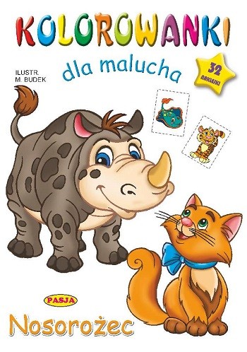 okładka Nosorożec. Kolorowanki dla malucha książka | Budek Mariola