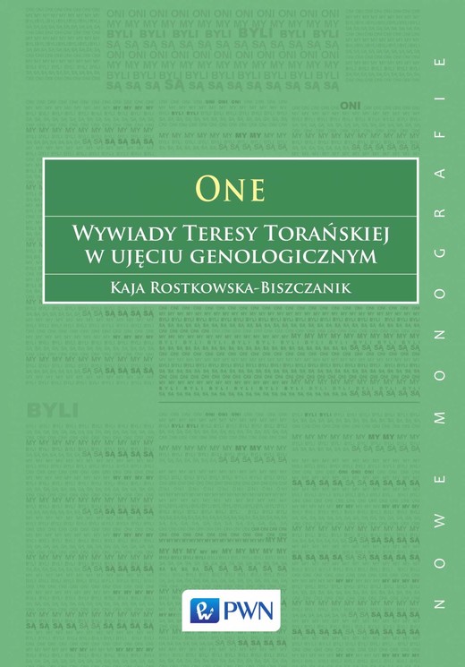 okładka One Wywiady Teresy Torańskiej w ujęciu genologicznym ebook | epub, mobi
