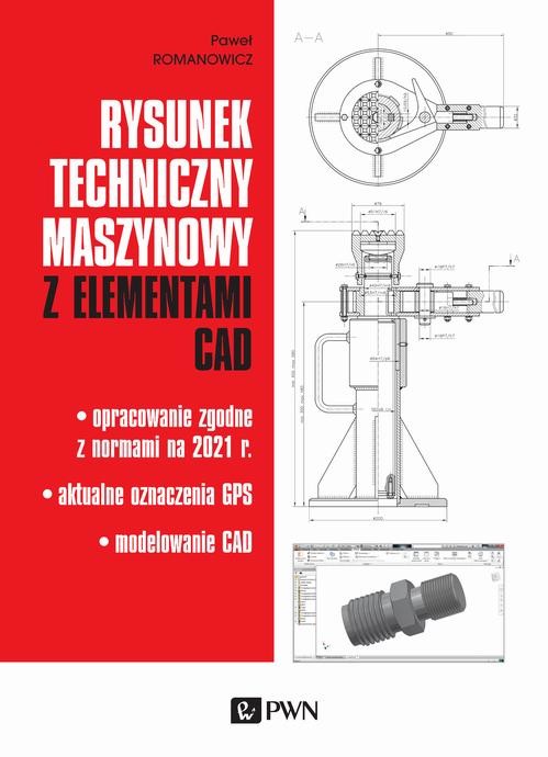 okładka Rysunek techniczny maszynowy z elementami CAD ebook | epub, mobi | Paweł Romanowicz
