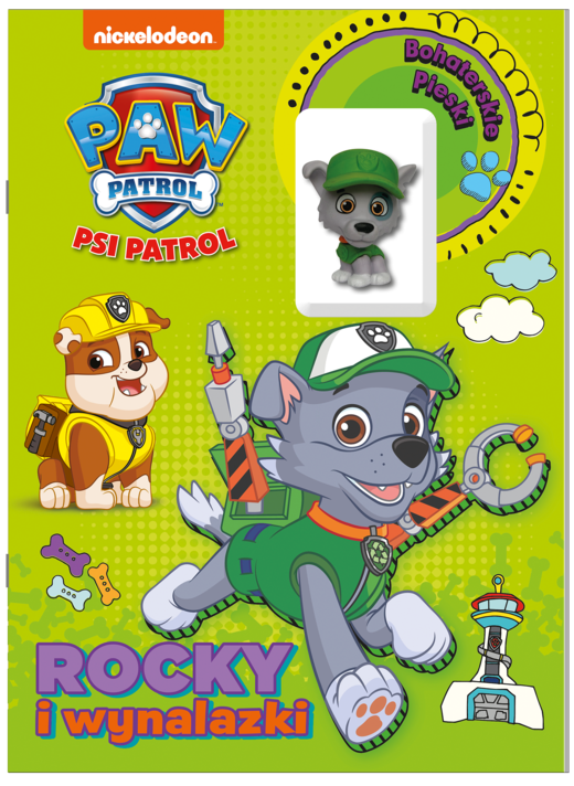 okładka ROCKY i wynalazki. Psi Patrol. Bohaterskie pieski książka