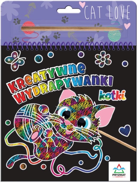 okładka Kreatywne wydrapywanki. Kotki książka