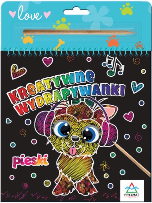 okładka Kreatywne wydrapywanki. Pieski książka