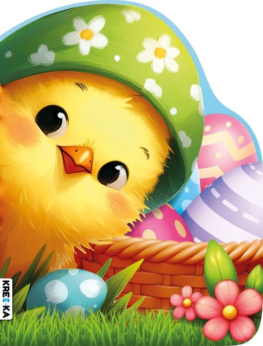 okładka Książeczka kartonowa wielkanocny kurczak książka