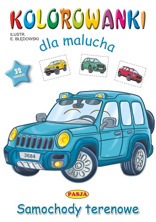 okładka Samochody terenowe. Kolorowanki dla malucha książka | Ernest Błędowski