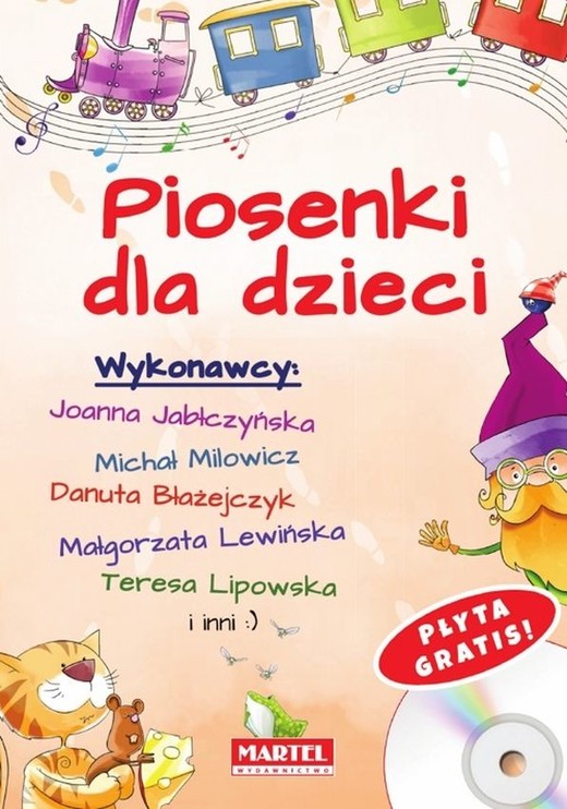 okładka Piosenki dla dzieci + CD książka | Opracowanie zbiorowe