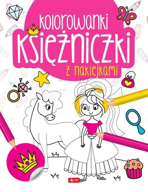 okładka Księżniczki Kolorowanka z naklejkami książka