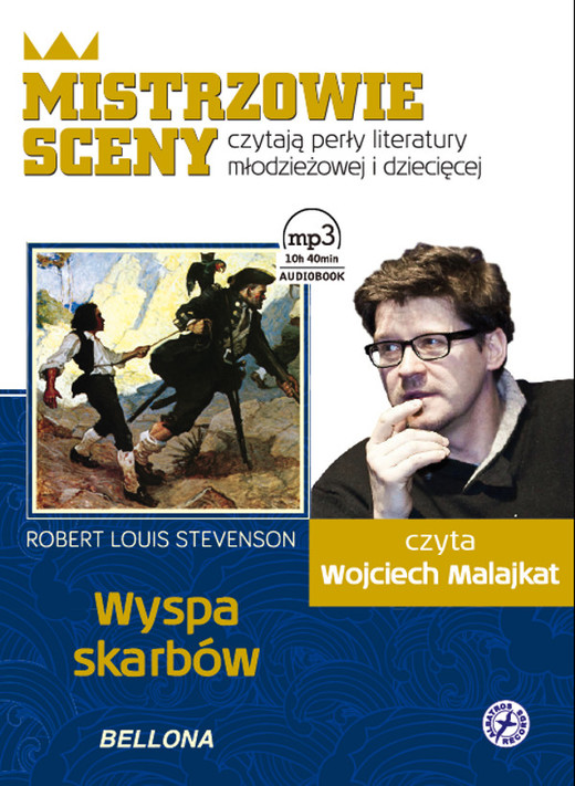 okładka Wyspa skarbów. Książka audio, czyta Wojciech Malajkat audiobook | MP3 | Robert Louis Stevenson