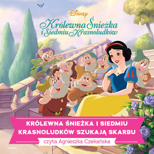 okładka "KRÓLEWNA ŚNIEŻKA I SIEDMIU KRASNOLUDKÓW SZUKAJĄ SKARBU" audiobook | MP3