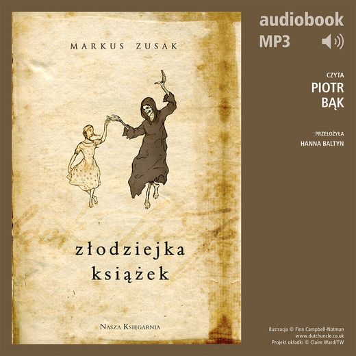 okładka Złodziejka książek audiobook | MP3 | Markus Zusak