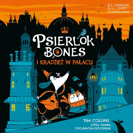 okładka Psierlok Bones i kradzież w pałacu audiobook | MP3 | Tim Collins