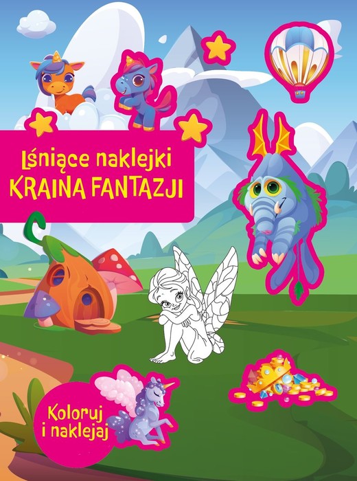 okładka Lśniące naklejki. Kraina fantazji książka
