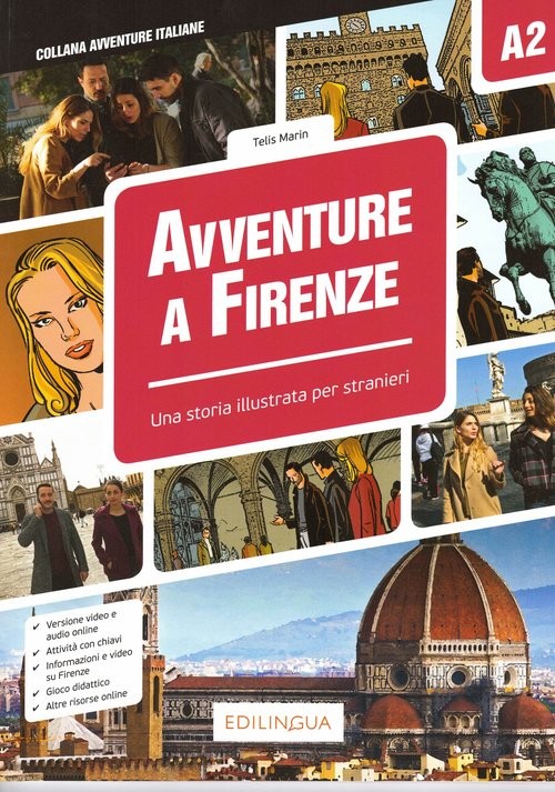 okładka Avventure A Firenze A2 Storia illustrata per studenti d'italiano książka