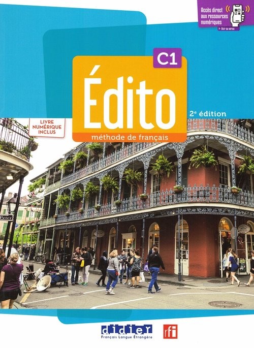 okładka Edito C1 podręcznik + ćwiczenia + wersja cyfrowa + zawartość online książka