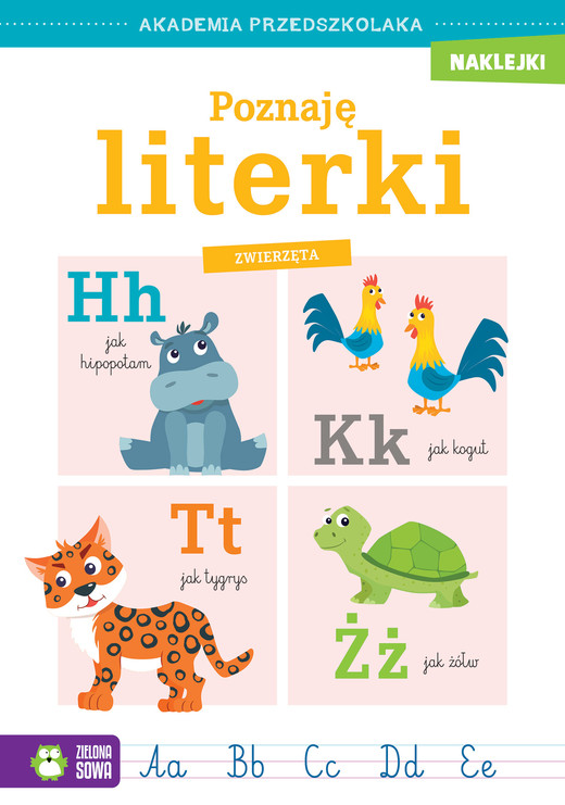 okładka Poznaję literki. Zwierzęta. Akademia przedszkolaka książka