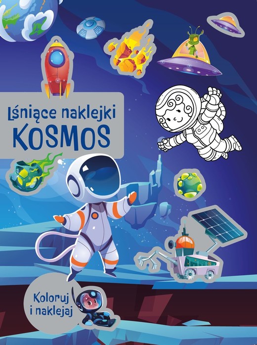 okładka Lśniące naklejki. Kosmos książka