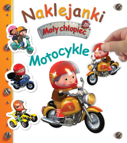 okładka Mały chłopiec Naklejanki Motocykle książka