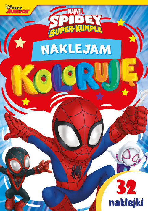 okładka Naklejam i koloruję Marvel Spidey i Super-Kumple książka | Siwak Ilona