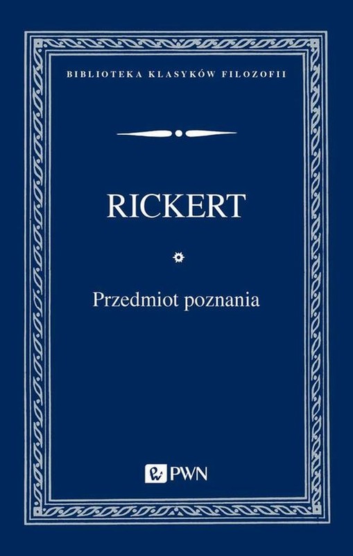 okładka Przedmiot poznania ebook | epub, mobi | Heinrich Rickert