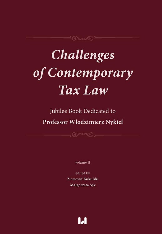 okładka Challenges of Contemporary Tax Law ebook | pdf | Małgorzata Sęk, Ziemowit Kukulski