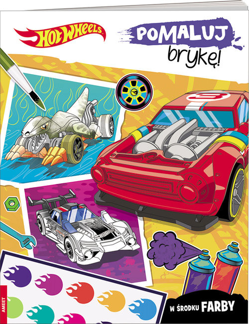 okładka Hot Wheels Pomaluj brykę! książka
