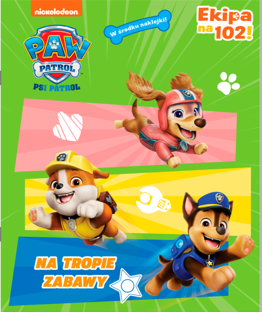 okładka Na tropie zabawy! Psi Patrol. Activity z naklejkami książka