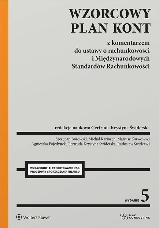 okładka Wzorcowy Plan Kont z komentarzem do ustawy o rachunkowości i Międzynarodowych Standardów Rachunkowości książka