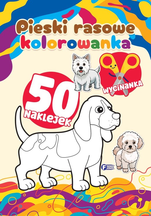 okładka Pieski rasowe. Kolorowanka książka