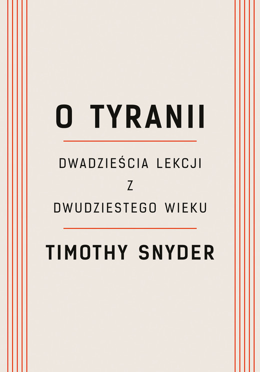 okładka O tyranii ebook | epub, mobi | Timothy Snyder