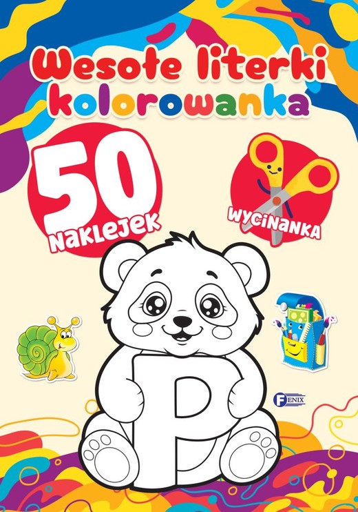 okładka Wesołe literki. Kolorowanka książka