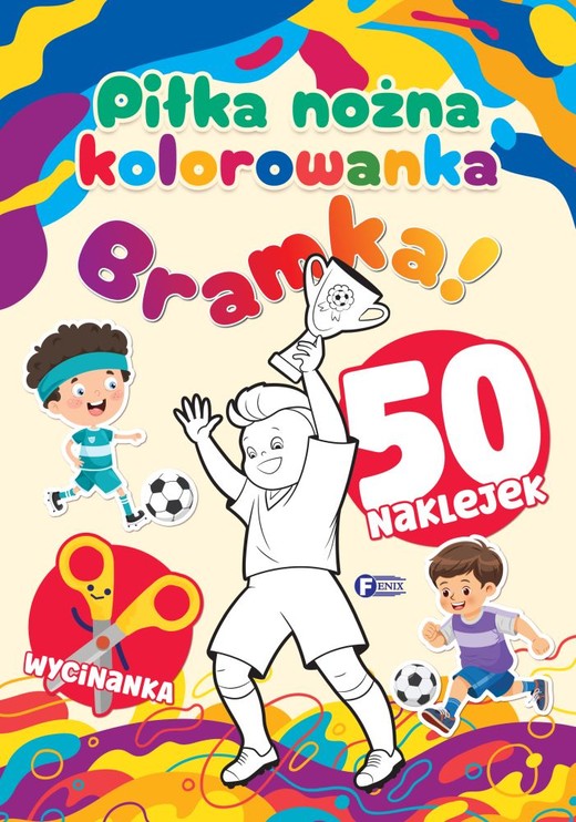 okładka Piłka nożna. Kolorowanka książka