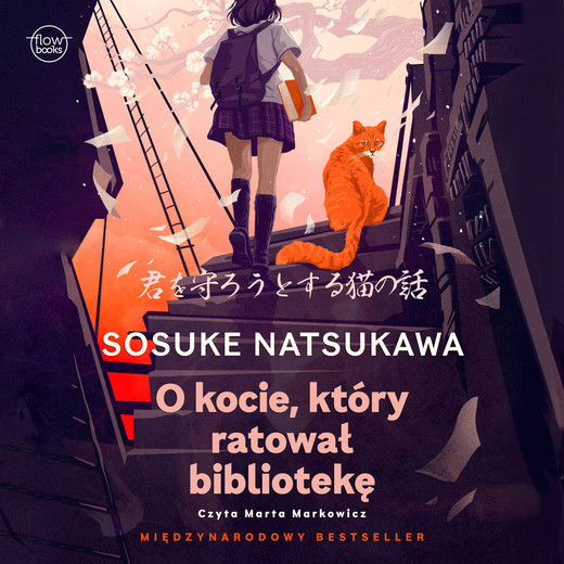 okładka O kocie, który ratował bibliotekę audiobook | MP3 | Sosuke Natsukawa
