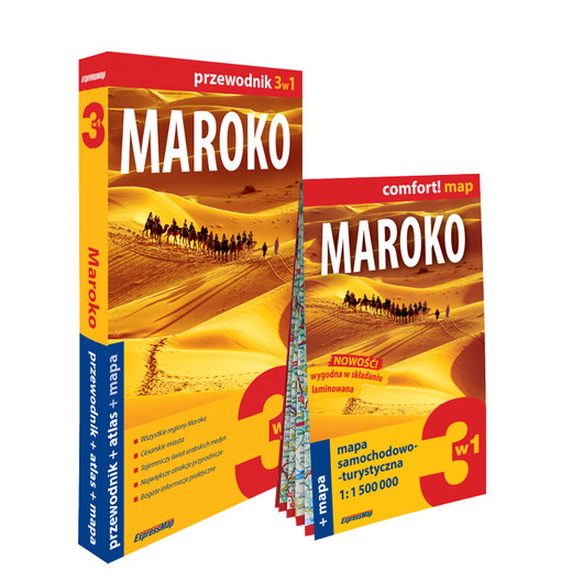 okładka Maroko zestaw przewodnikowy 3w1  2024 książka