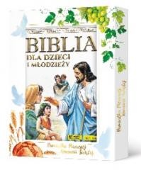 okładka Biblia dla dzieci i młodzieży w opakowaniu książka | Praca Zbiorowa