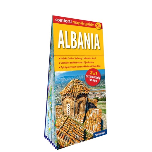 okładka Albania map&guide XL PL laminat 2023 książka