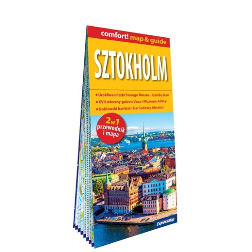 okładka Sztokholm map&guide PL laminat 2024 książka