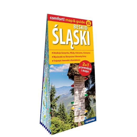 okładka Beskid Śląski map&guide XL PL laminat 2024 książka