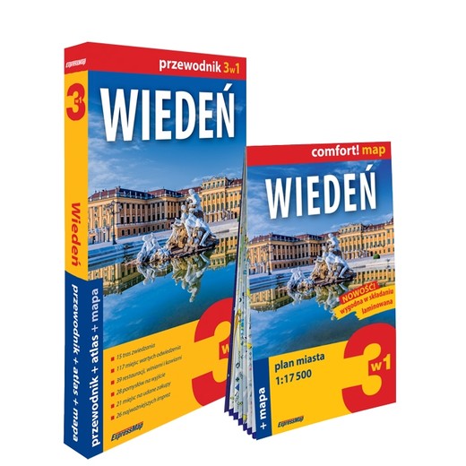 okładka Wiedeń zestaw przewodnikowy 3w1  2023 książka