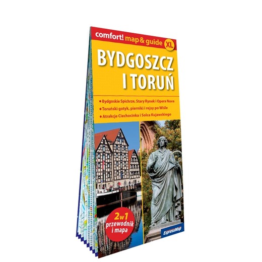 okładka Bydgoszcz i Toruń map&guide PL laminat 2023 książka
