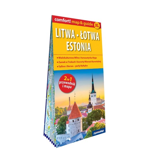 okładka Litwa Łotwa map&guide PL laminat 2024 książka