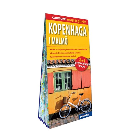 okładka Kopenhaga i Malmömap&guide PL laminat 2024 książka