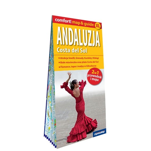 okładka Andaluzja Costa del Sol map&guide XL PL laminat 2024 książka