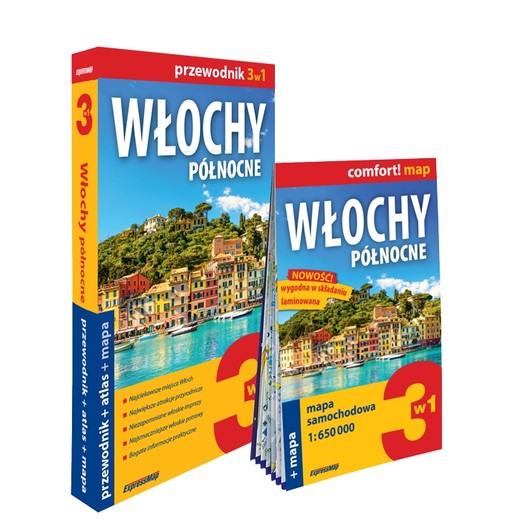 okładka Włochy Północne zestaw przewodnikowy 3w1 2024 książka