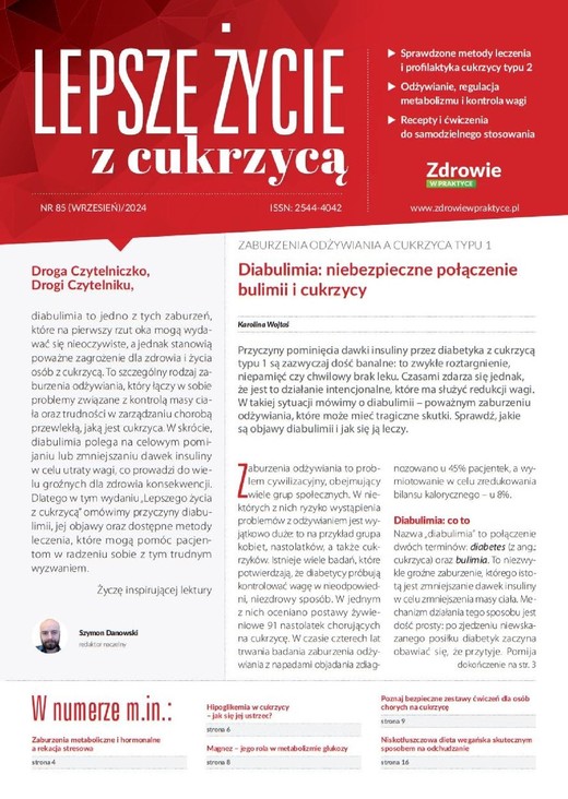 okładka Lepsze życie z cukrzycą nr 85 Lepsze życie z cukrzycą nr 85 ebook | pdf | Praca zbiorowa