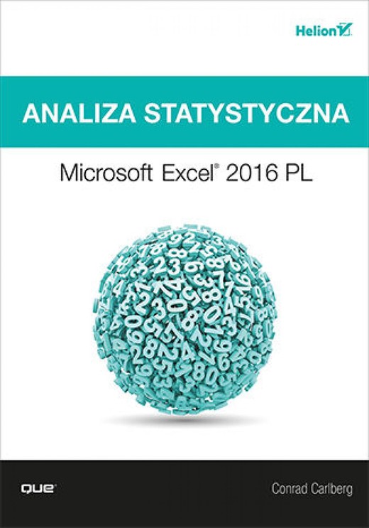 okładka Analiza statystyczna. Microsoft Excel 2016 PL ebook | epub, mobi, pdf | Conrad Carlberg