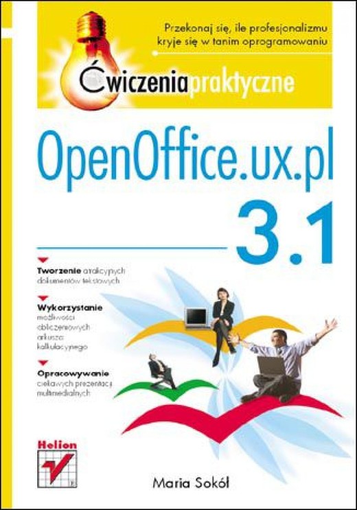 okładka OpenOffice.ux.pl 3.1. Ćwiczenia praktyczne ebook | pdf | Maria Sokół