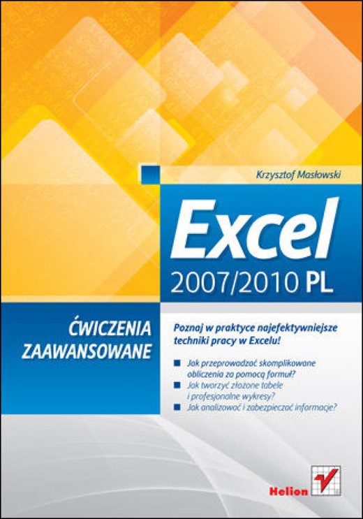 okładka Excel 2007/2010 PL. Ćwiczenia zaawansowane ebook | epub, mobi, pdf | Krzysztof Masłowski