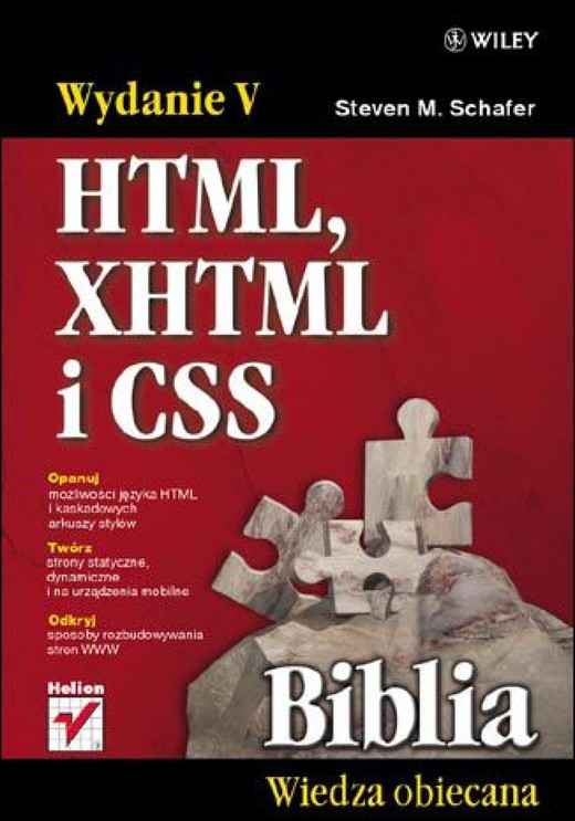 okładka HTML, XHTML i CSS. Biblia. Wydanie V ebook | pdf | Steven M. Schafer