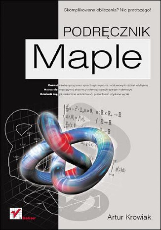 okładka Maple. Podręcznik ebook | pdf | Artur Krowiak