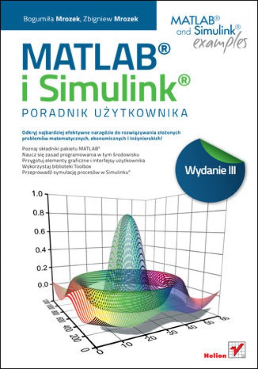 okładka MATLAB i Simulink. Poradnik użytkownika. Wydanie III ebook | pdf | Bogumiła Mrozek, Zbigniew Mrozek
